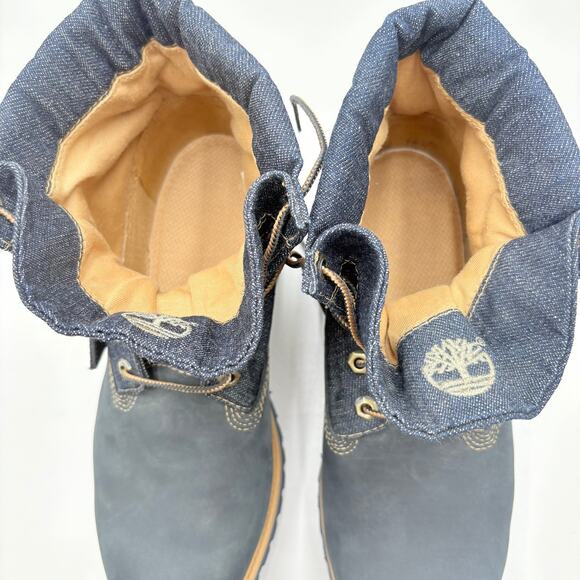 Timberland Men’s Denim & Leather Boots – Rugged Street Luxe main image 4